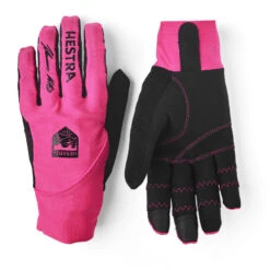Hestra Gants Vélo - Ergo Grip Race Cut 5-finger - Fuchsia/black
