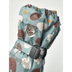 Hestra Mitaines - Baby Zip Long - Sea Blue Print -Hestra hestra baby zip long mittens sea blue print 7 1552483