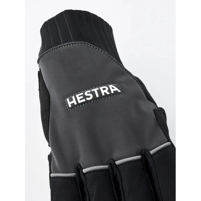 Hestra Bike Reflective Long - 5 Finger Gants Vélo - Gris Foncé 2 Hestra Bike Reflective Long - 5 Finger Gants Vélo - Gris Foncé – Image 2