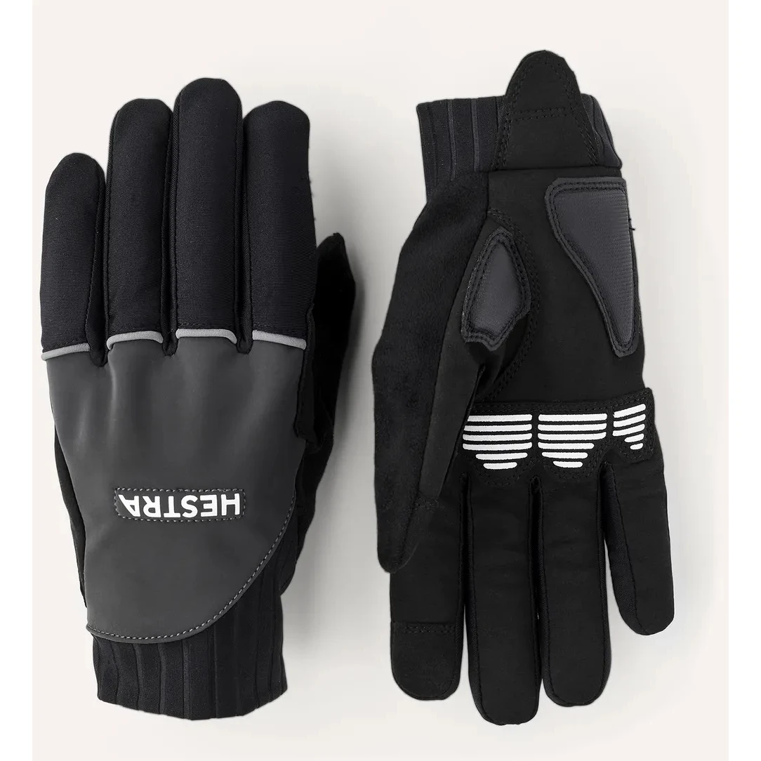 Hestra Bike Reflective Long - 5 Finger Gants Vélo - Gris Foncé 6 Hestra Bike Reflective Long - 5 Finger Gants Vélo - Gris Foncé – Image 6