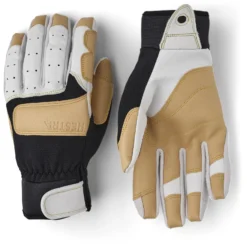 Hestra Gants Climbers Long - 5 Finger - Offwhite / Black