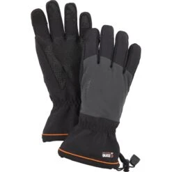 Hestra CZone Contact Gauntlet - 5 Finger Gants - Noir / Gris Foncé