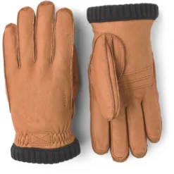 Hestra Deerskin Primaloft Rib Gants En Cuir - Cork