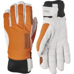 Hestra Gants Outdoor à 5 Doigts - Ergo Grip Active Wool Terry - Orange/offwhite