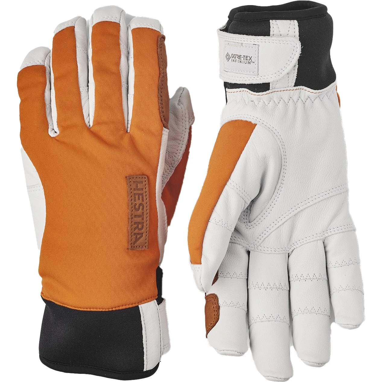 Hestra Gants Outdoor à 5 Doigts - Ergo Grip Active Wool Terry - Orange/offwhite 1 Hestra Gants Outdoor à 5 Doigts - Ergo Grip Active Wool Terry - Orange/offwhite