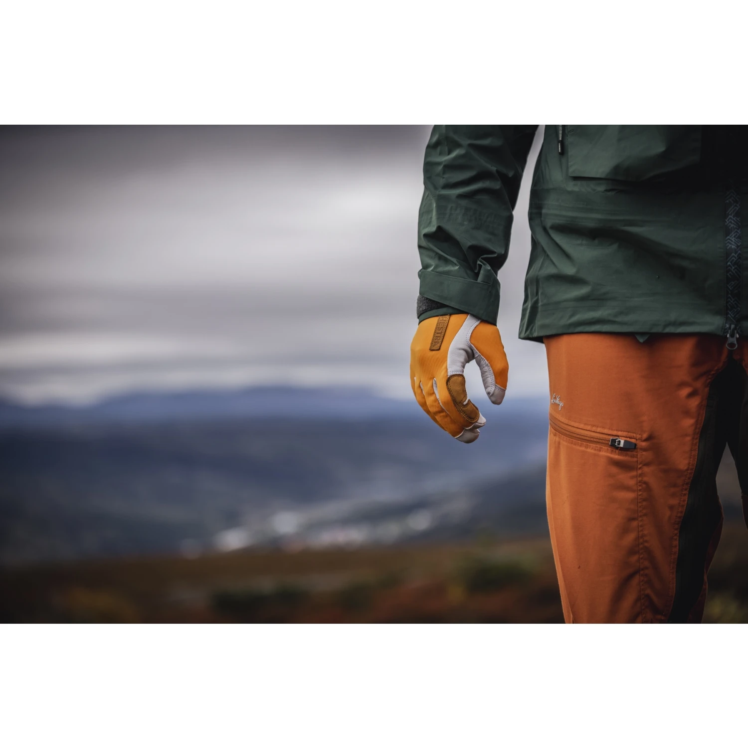 Hestra Gants Outdoor à 5 Doigts - Ergo Grip Active Wool Terry - Orange/offwhite 8 Hestra Gants Outdoor à 5 Doigts - Ergo Grip Active Wool Terry - Orange/offwhite – Image 8