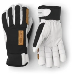 Hestra Gants Outdoor à 5 Doigts - Ergo Grip Active Wool Terry - Black/offwhite