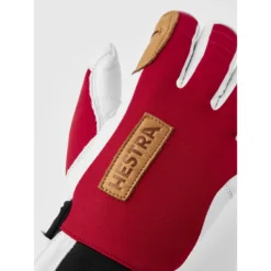 Hestra Gants Outdoor à 5 Doigts - Ergo Grip Active Wool Terry - Red/offwhite -Hestra hestra ergo grip active wool terry 5 finger outdoor gloves red offwhite 4 1324633