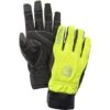 Hestra Ergo Grip Long - 5 Finger Gants Vélo - Jaune / Noir
