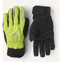 Hestra Ergo Grip Long - 5 Finger Gants Vélo - Jaune / Noir -Hestra hestra ergo grip long 5 finger bike gloves yellow black 6 1208136