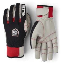 Hestra Ergo Grip Windstopper Race - 5 Finger Gants De Ski De Fond - Noir