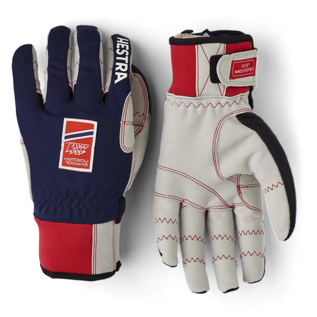 Hestra Ergo Grip Windstopper Race - 5 Finger Gants De Ski De Fond - Navy 1 Hestra Ergo Grip Windstopper Race - 5 Finger Gants De Ski De Fond - Navy