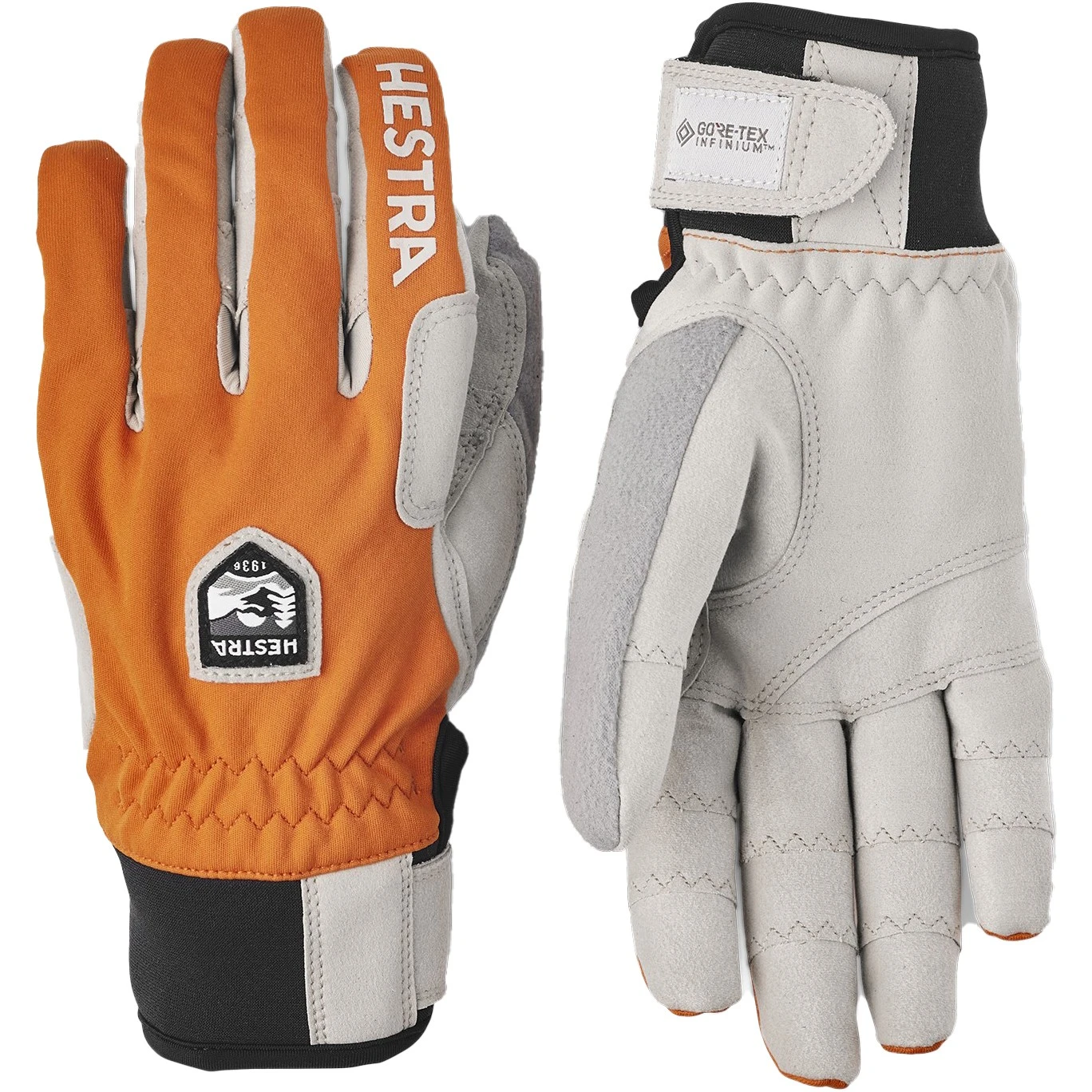 Hestra Ergo Grip Windstopper Race - 5 Finger Gants De Ski De Fond - Orange 1 Hestra Ergo Grip Windstopper Race - 5 Finger Gants De Ski De Fond - Orange