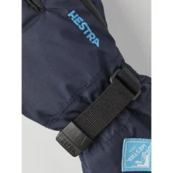 Hestra Gants Enfants à 5 Doigts - Gauntlet CZone - Dark Navy/turquoise -Hestra hestra gauntlet czone junior 5 finger gloves dark navy turquoise 1 1325074