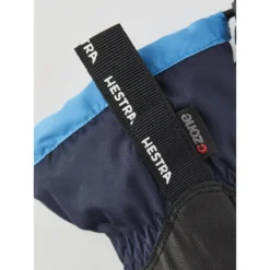 Hestra Gants Enfants à 5 Doigts - Gauntlet CZone - Dark Navy/turquoise -Hestra hestra gauntlet czone junior 5 finger gloves dark navy turquoise 3 1325076