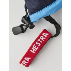 Hestra Gants Enfants à 5 Doigts - Gauntlet CZone - Dark Navy/turquoise -Hestra hestra gauntlet czone junior 5 finger gloves dark navy turquoise 6 1325079