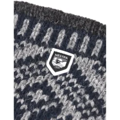 Hestra Nordic Wool Moufles - Navy/grey -Hestra hestra nordic wool mittens navy grey 2 1071333