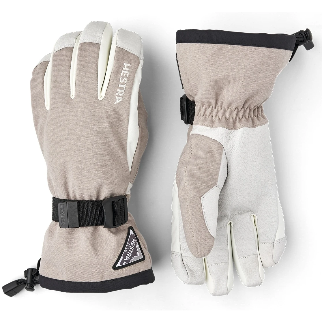 Hestra Gants De Ski à 5 Doigts - Powder Gauntlet - Beige 1 Hestra Gants De Ski à 5 Doigts - Powder Gauntlet - Beige