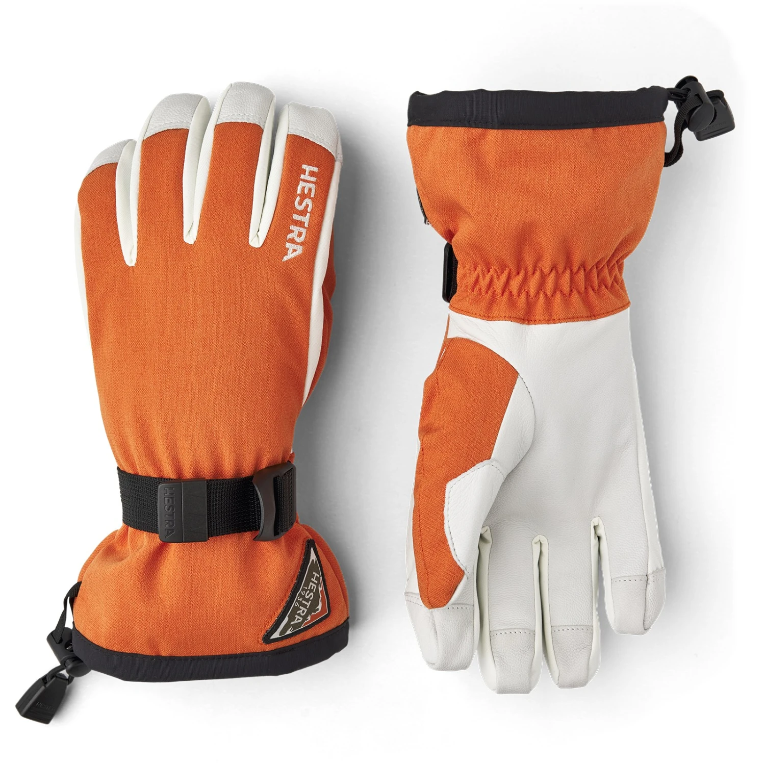 Hestra Gants De Ski à 5 Doigts - Powder Gauntlet - Brick Red 1 Hestra Gants De Ski à 5 Doigts - Powder Gauntlet - Brick Red