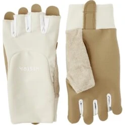 Hestra Gants Vélo Sprint Short - 5 Finger - Almond White / Almond White