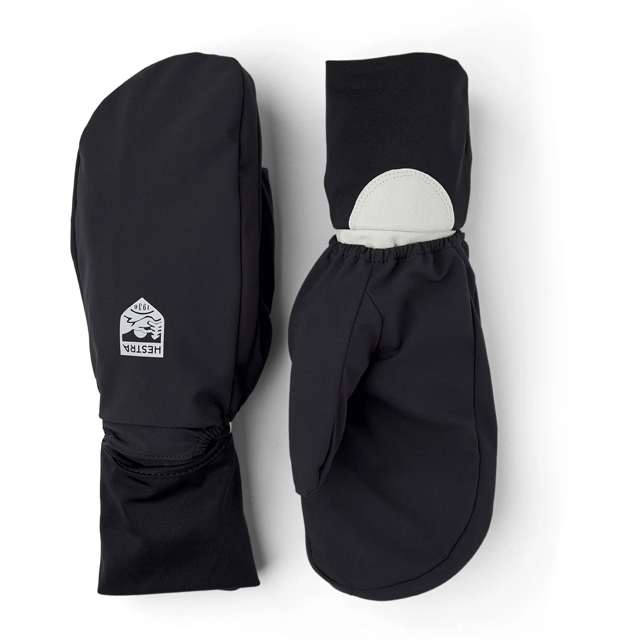 Hestra Tactility Pull Over - 5 Finger Gants - Black/light Grey 1 Hestra Tactility Pull Over - 5 Finger Gants - Black/light Grey