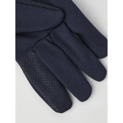 Hestra Touch Point Dry Wool - 5 Finger Sous-Gant - Navy -Hestra hestra touch point dry wool 5 finger liner gloves navy 4 1208616