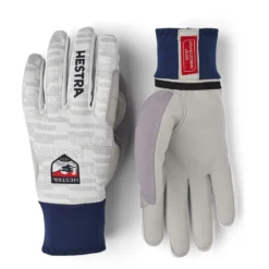 Hestra Windstopper Active Grip - 5 Finger Gants De Ski De Fond - Offwhite Print