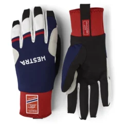 Hestra Gants à 5 Doigts - Windstopper Race Tracker - Navy/red