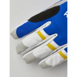 Hestra Gants à 5 Doigts - Windstopper Race Tracker - Royal Blue/yellow -Hestra hestra windstopper race tracker 5 finger gloves royal blue yellow 3 1553320