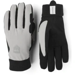 Hestra Gants De Vélo à 5 Doigts - Windstopper Tracker - Beige/noir