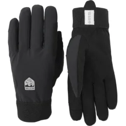Hestra Gants De Vélo à 5 Doigts - Windstopper Tracker - Noir/noir