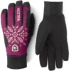 Hestra XC Primaloft - 5 Finger Gants De Ski De Fond Femme - Bordeaux Print